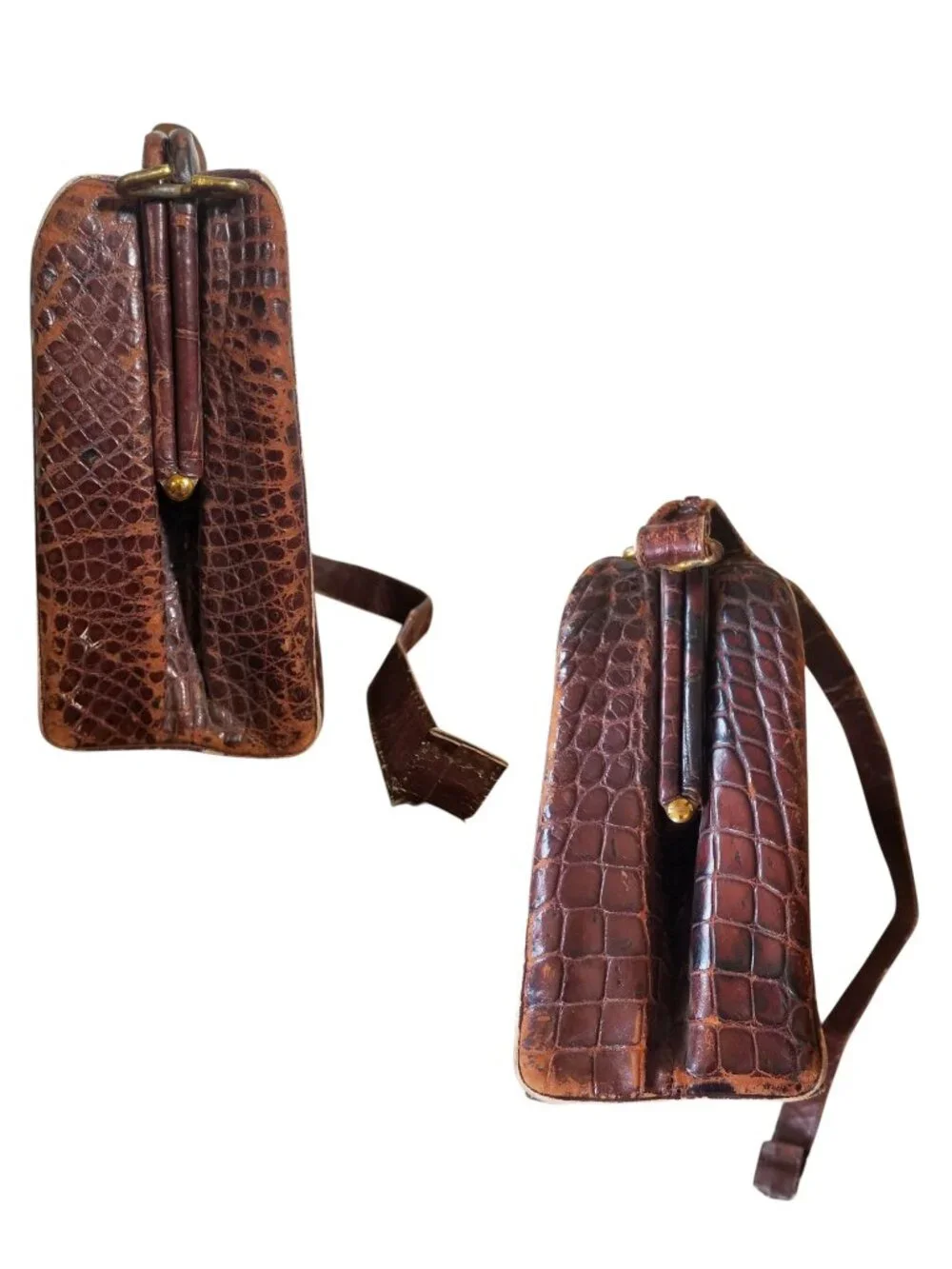 Lizard & Alligator Purses 40s-50s For Display, Costumes, or Use w/Strap Repair